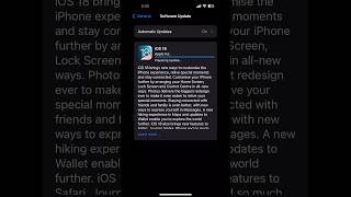 ios 18 update #ios #ios18 #ios18update #smartphone #iphonesoftwareupdate #shortsviral #shortvideos