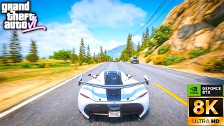 GTA VI ULTRA REALISTIC GRAPHICS + WORLD FASTEST CAR KOENIGSEGG 🔥 RTX 4090Ti MAXED OUT!
