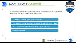 PL 500 Certification : Questions and Answers || Q2 on Scope