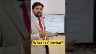 𝗪𝗵𝗮𝘁 𝗶𝘀 𝗮 𝗰𝗶𝘁𝗮𝘁𝗶𝗼𝗻? #thesis #reference #dissertation #education #academia