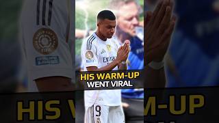 What Mbappé did before kickoff? #shorts