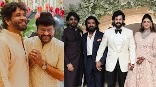 Chiranjeevi Lovely Video at Akkineni Akhil Marriage Reception | Ram Charan, Upasana | Nagarjuna