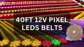 NEW 12V SINGLE COLOR PIXEL LEDS RUNNING BELT || HEAVY QUALITY COTTON PIXEL LED LIGHTS
