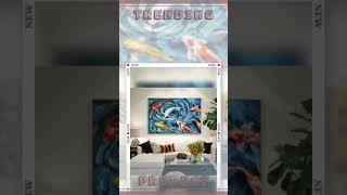 Vibrant KOI Fish Painting