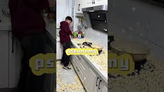 Epic Popcorn Disaster! 🍿🔥 Mom vs Kid Cleanup Challenge 😂 #ParentingWin #SnackFails #funny