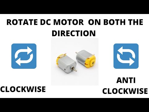 How to change the direction of DC motor clockwise and anticlockwise