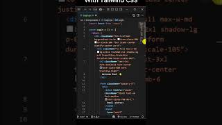 React Component Without Tailwind CSS vs With Tailwind CSS | UI Comparison #reactjs #coding #shorts
