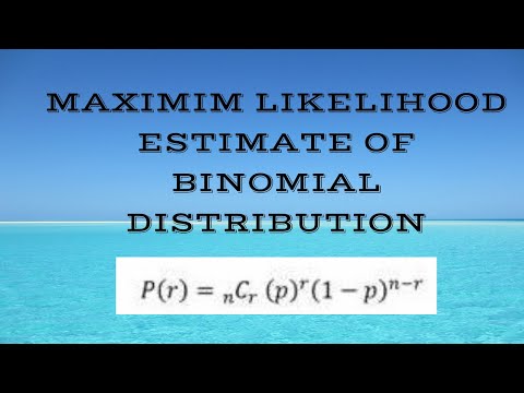 Maximum Likelihood Estimate for Binomial Distribution (Statistics @stabelm )