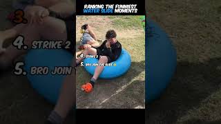 Ranking the Funniest Water Slide Moments 😂 #shorts #funny #waterslide