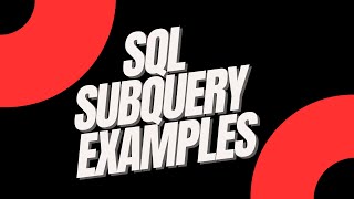 More Subquery Examples | Oracle SQL fundamentals