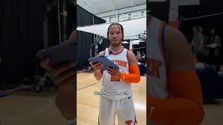 Calling the #Knicks by their middle names 😂 #shorts #funny #nba #surprise #nbaplayers