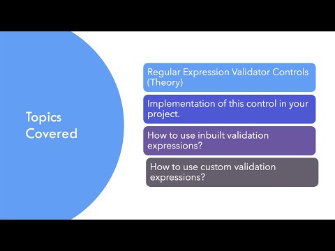 Regular Expression Validator Controls in ASP.NET | ASP.NET Concepts | By Rishabh Panesar