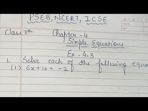 class 7th chapter 4 simple equation exercise 4.3 full #mathsshorttricks  #easymathtricks #class7th