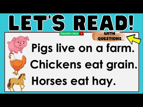READING SHORT PARAGRAPHS FOR GRADE 1, 2, AND 3 WITH QUESTIONS/COMPREHENSION CHECK