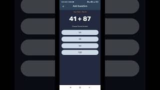 Math quiz application. earning application
