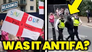 🚨 Masked Men ARRESTED At Canary Wharf Migrant Hotel Protest