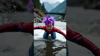 "Spider-Man's Train Trouble: Hulk's Unexpected Rescue 🕷️🚆💚" #mustwatch #trending #fyp #ai