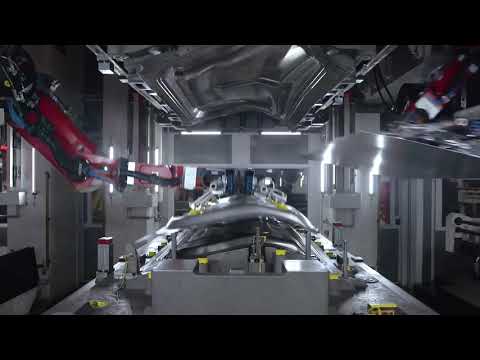 Stamping Model Y body parts | Tesla