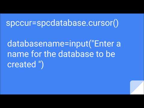 Creating Databases and tables using MySQL Connector