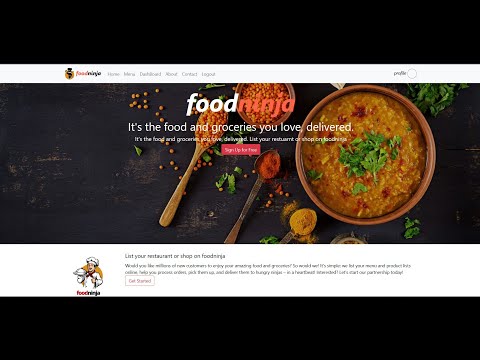 React web app | foodninja