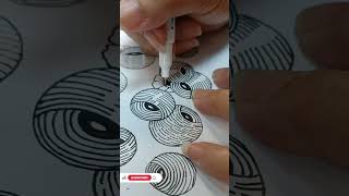 好像是小眼睛啊！🤩🤩 #zentangle #禪繞畫 #自我陪伴 #消磨時間