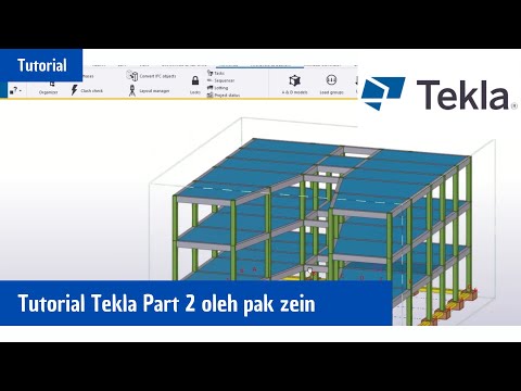 Tutorial BIM 4D Menggunakan Tekla Structure 2021 #tekla #teklastructures