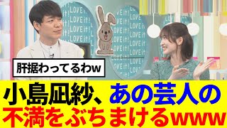 【櫻坂46】小島凪紗、あの芸人の不満をぶちまけるwww