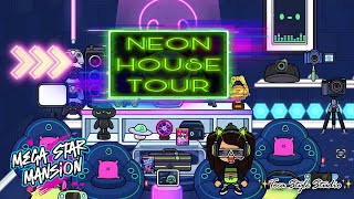 😱This Toca House is WILD! | Full Neon Mega Star Mansion Tour