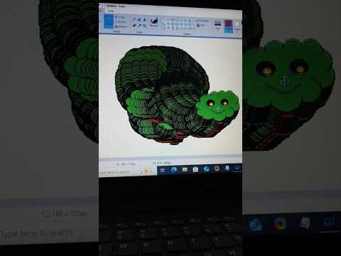 I Draw a Snake in MS Paint, Then I Play It | #shorts #mspaint #computer #youtubeshorts