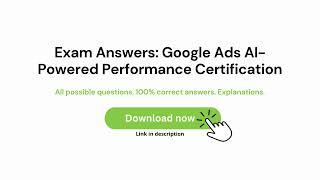 Exam Answers: Google Ads AI-Powered Performance Certification Answers | Upodated | #examroll