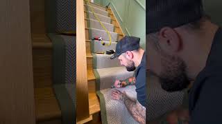 How To Get The Perfect Finish (Stair Runner) #shorts