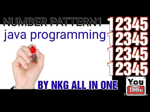 Number pattern1 #java_programming||how to print number pattern in java||easy way to print