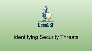 OpenSSF Identifying Security Threats WG (March 1, 2023)