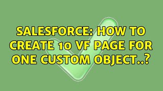 Salesforce: How to create 10 VF page for one Custom Object..?