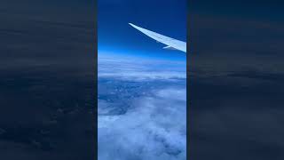 長榮航機上早晨咖啡/高空雲層