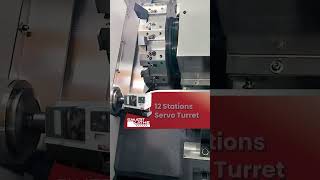 SL-46T CNC Lathe — Built for Shaft Machining with Servo Turret & Tailstock. #ShaftMachining