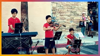 Titanic Theme “My Heart Will Go On” Street Performance with Dancing Mary | Northridge Farmers Market