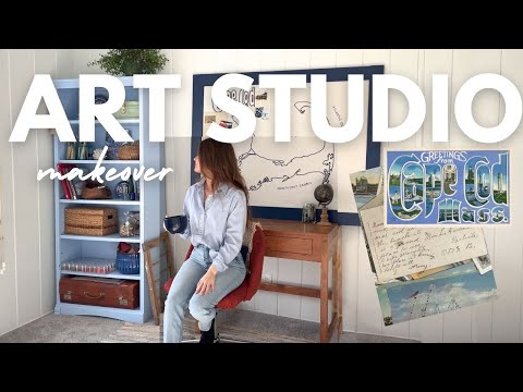 Coastal Art Studio Makeover