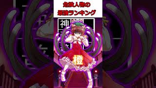 危険人物の幻想入り最強キャラランキング #ゆっくり茶番劇 #危険人物の幻想入り #カオス