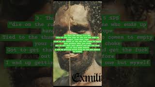 Top 11 Fastest Verses on Exmilitary (#3) #deathgrips #fastrap #shorts