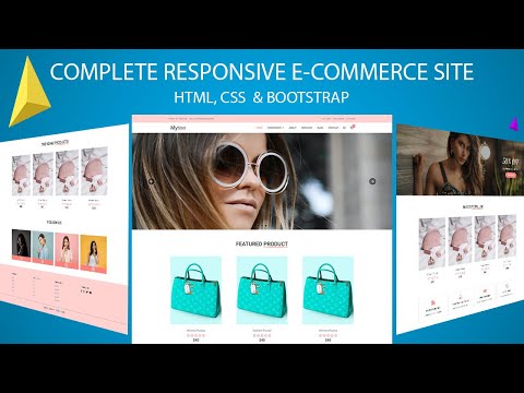 How To Make Online Store E-commerce Responsive Website Using HTML CSS And Bootstrap