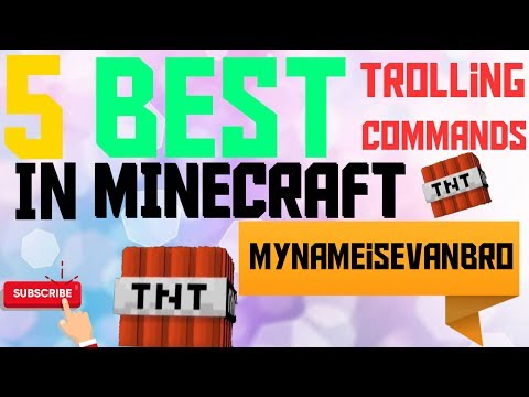 Tips- 5 Best Trolling Commands (Minecraft bedrock edition)
