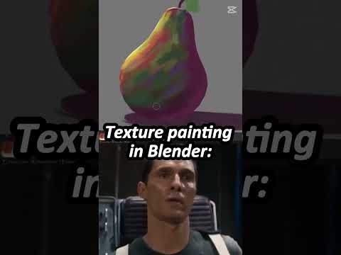 Texture painting in Blender #satisfying #blendergameengine #blender #gameengine #games