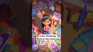 Color Challenge: Weird & Fun Coloring! #ColorChallenge #FunnyColoring #CreativeKids #ColoringFun