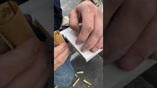 How to Cope baseboard Trim. #shorts #construction #carpentry