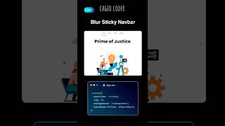 blur sticky navbar #webdevelopment #html #css #navbar #sticky #webdesign #htmlcss