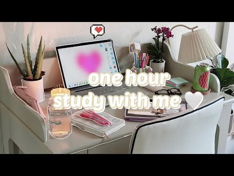 one hour study with me 📚🌸  lofi background music 🎶