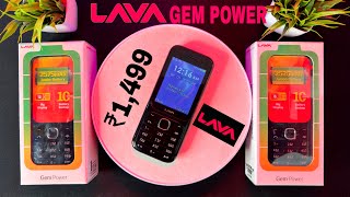 LAVA Gem Power 🔋 Unboxing || Review || Wide Display Feature Phone || Auto Call Recording || Price