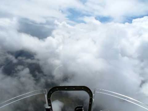 B-17 dancing through the clouds