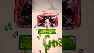 Gnarly -Katseye Lyric Art ‪ 💚🥪@katseyeworld  ​⁠​⁠ #gnarly #katseye #lyricart #shorts #viral #fyp